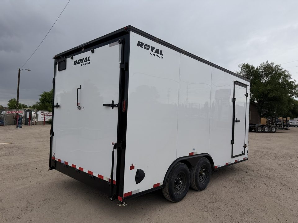 New 2026 Royal Cargo Trailers 8-16-1.5V Enclosed W/ Black Out Package 10K GVWR