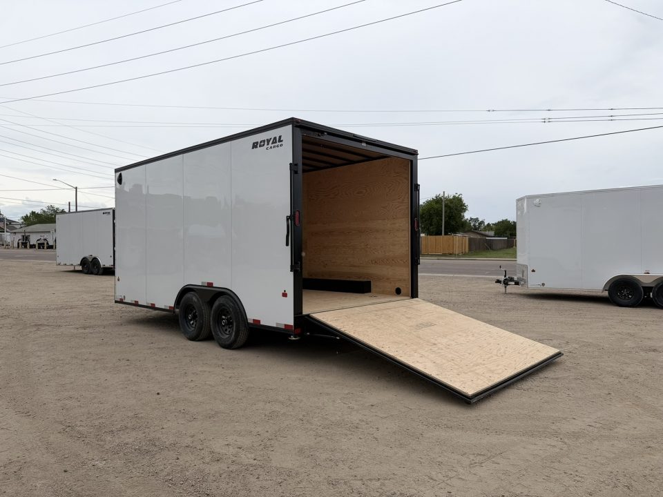 New 2026 Royal Cargo Trailers 8-16-1.5V Enclosed W/ Black Out Package 10K GVWR