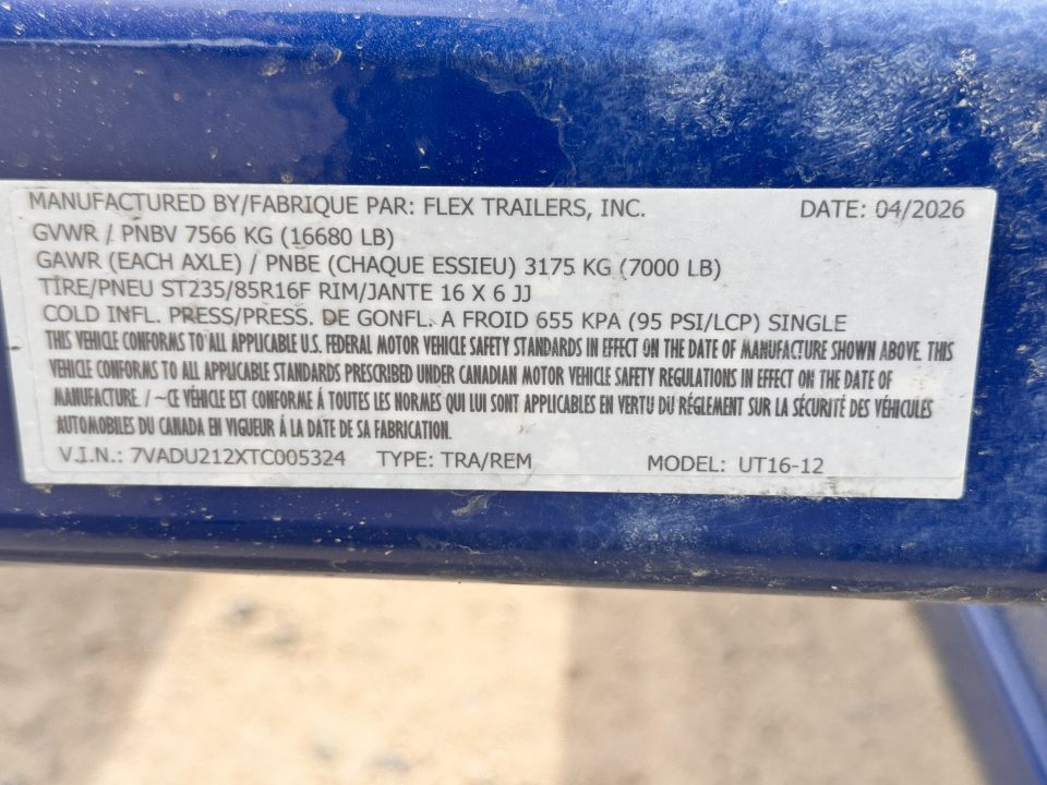 New 2026 Air Tow UT16-12 Drop Deck Trailer