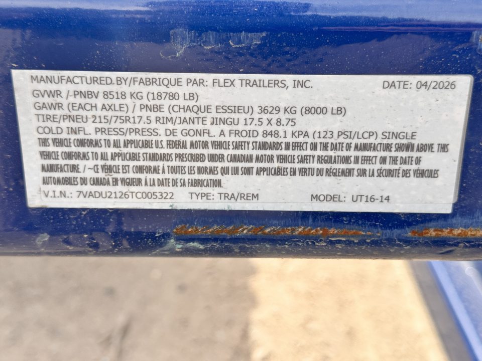 New 2026 Air Tow UT16-14 Drop Deck Trailer