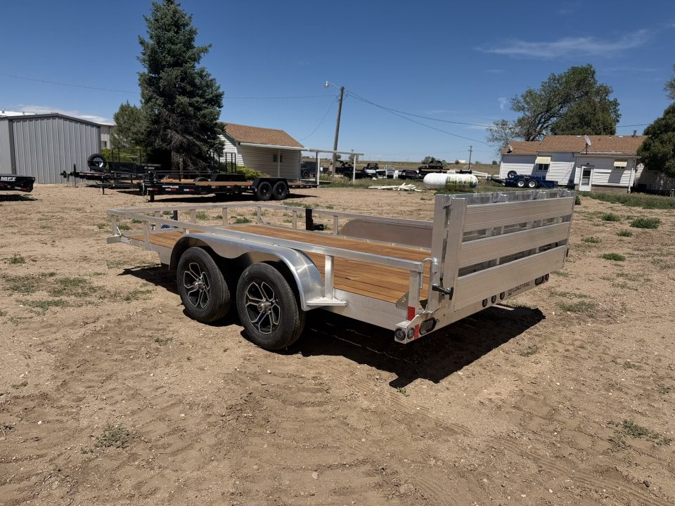 New 2026 Load Trail 7-14 Tandem Axle Aluminum Ramp Gate Utility W/ Bi-Fold Gate 7K GVWR