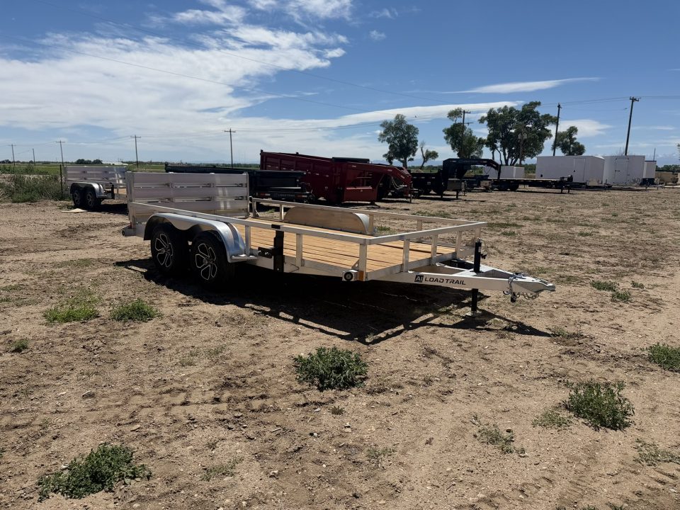 New 2026 Load Trail 7-14 Tandem Axle Aluminum Ramp Gate Utility W/ Bi-Fold Gate 7K GVWR