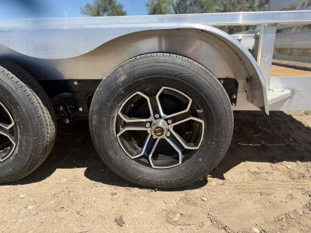 New 2026 Load Trail 7-14 Tandem Axle Aluminum Ramp Gate Utility W/ Bi-Fold Gate 7K GVWR