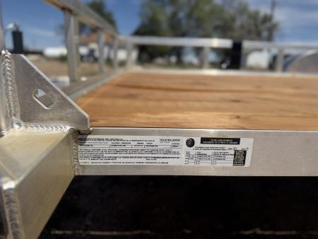 New 2026 Load Trail 7-14 Tandem Axle Aluminum Ramp Gate Utility W/ Bi-Fold Gate 7K GVWR