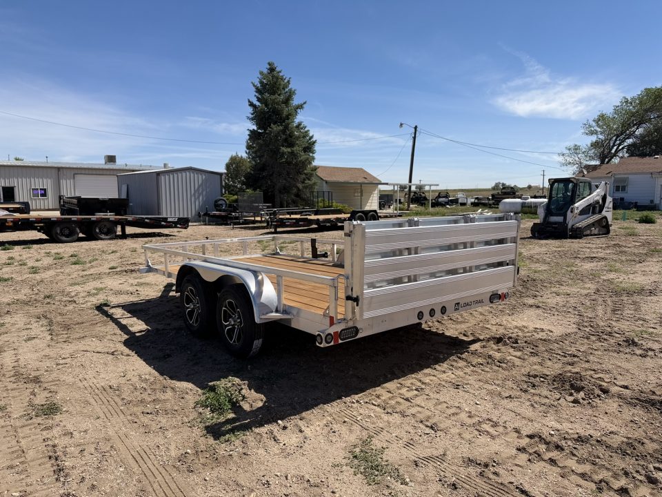 New 2026 Load Trail 7-14 Tandem Axle Aluminum Ramp Gate Utility W/ Bi-Fold Gate 7K GVWR