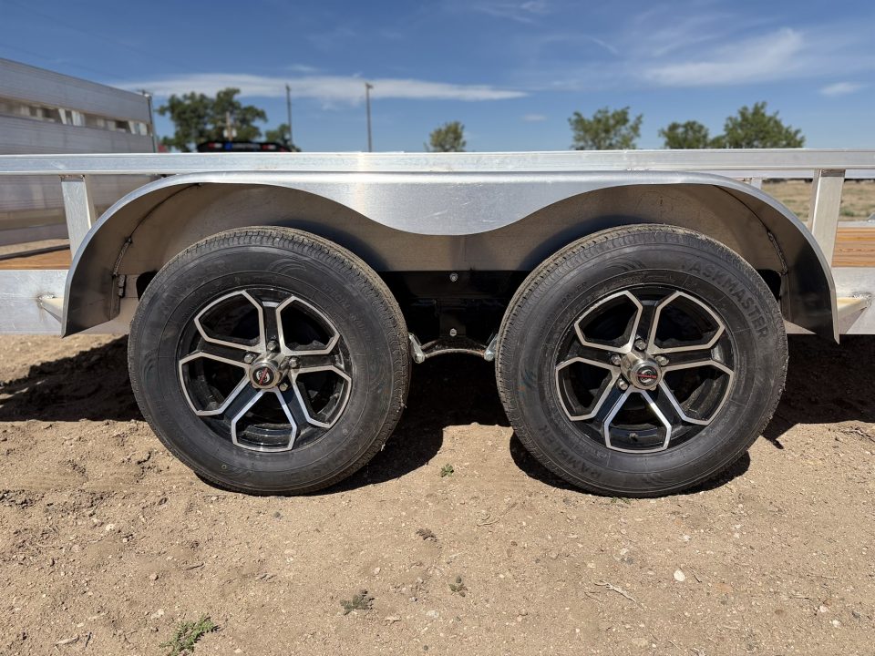 New 2026 Load Trail 7-14 Tandem Axle Aluminum Ramp Gate Utility W/ Bi-Fold Gate 7K GVWR