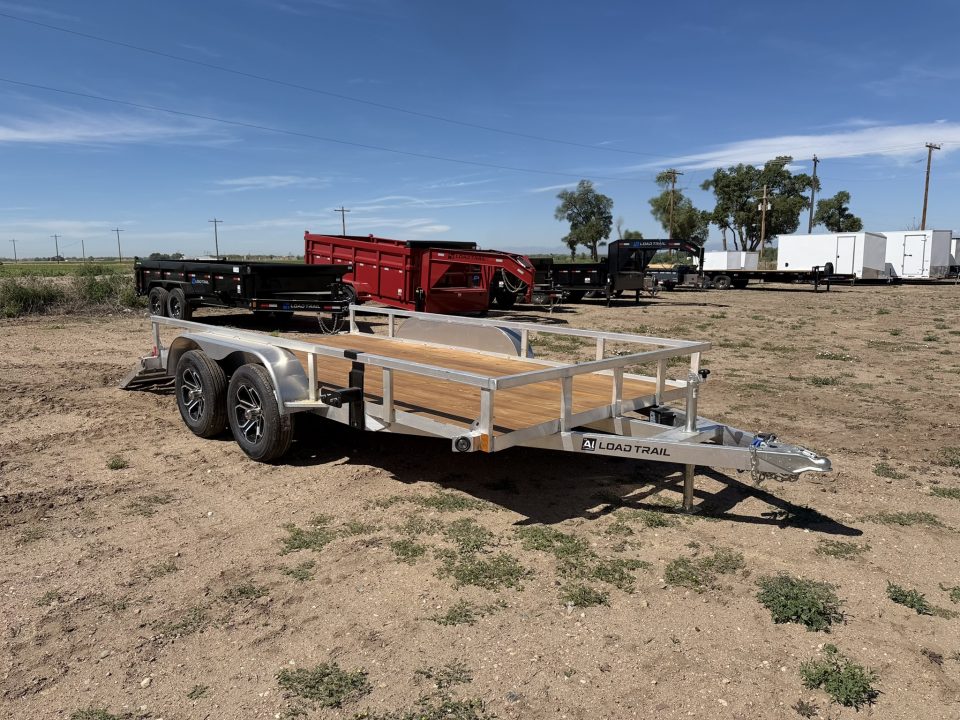 New 2026 Load Trail 7-14 Tandem Axle Aluminum Ramp Gate Utility W/ Bi-Fold Gate 7K GVWR