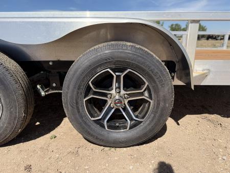 New 2026 Load Trail 7-14 Tandem Axle Aluminum Ramp Gate Utility W/ Bi-Fold Gate 7K GVWR