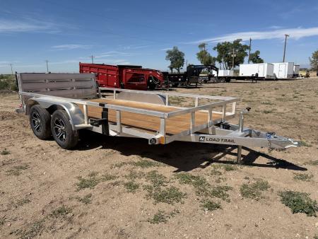 New 2026 Load Trail 7-14 Tandem Axle Aluminum Ramp Gate Utility W/ Bi-Fold Gate 7K GVWR