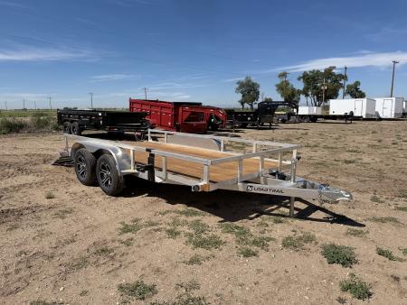 New 2026 Load Trail 7-14 Tandem Axle Aluminum Ramp Gate Utility W/ Bi-Fold Gate 7K GVWR