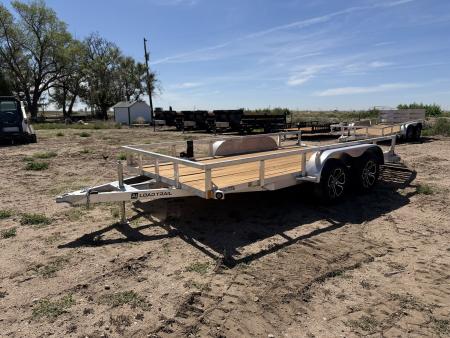 New 2026 Load Trail 7-14 Tandem Axle Aluminum Ramp Gate Utility W/ Bi-Fold Gate 7K GVWR