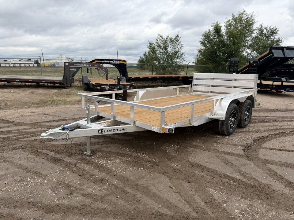 New 2026 Load Trail 7-14 Tandem Axle Aluminum Ramp Gate Utility W/ Bi-Fold Gate 7K GVWR
