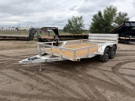 New 2026 Load Trail 7-14 Tandem Axle Aluminum Ramp Gate Utility W/ Bi-Fold Gate 7K GVWR