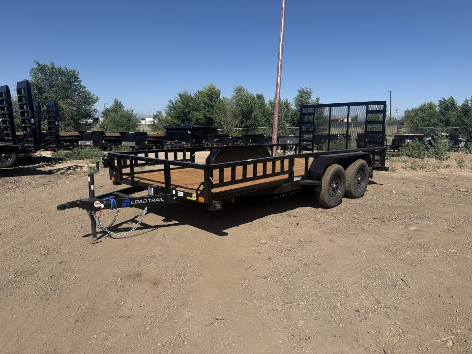 New 2026 Load Trail 7-16 Tandem Axle Ramp Gate Utility W/ ATV Ramps 7K GVWR