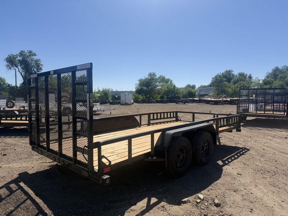 New 2026 Load Trail 7-16 Tandem Axle Ramp Gate Utility W/ ATV Ramps 7K GVWR