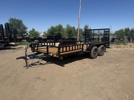 New 2026 Load Trail 7-16 Tandem Axle Ramp Gate Utility W/ ATV Ramps 7K GVWR