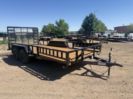 New 2026 Load Trail 7-16 Tandem Axle Ramp Gate Utility W/ ATV Ramps 7K GVWR