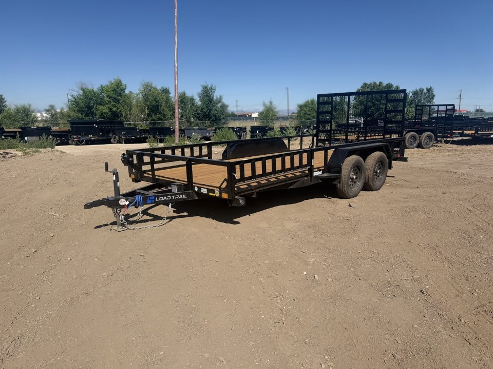 New 2026 Load Trail 7-16 Tandem Axle Ramp Gate Utility W/ ATV Ramps 7K GVWR