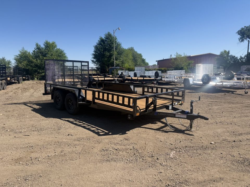 New 2026 Load Trail 7-16 Tandem Axle Ramp Gate Utility W/ ATV Ramps 7K GVWR