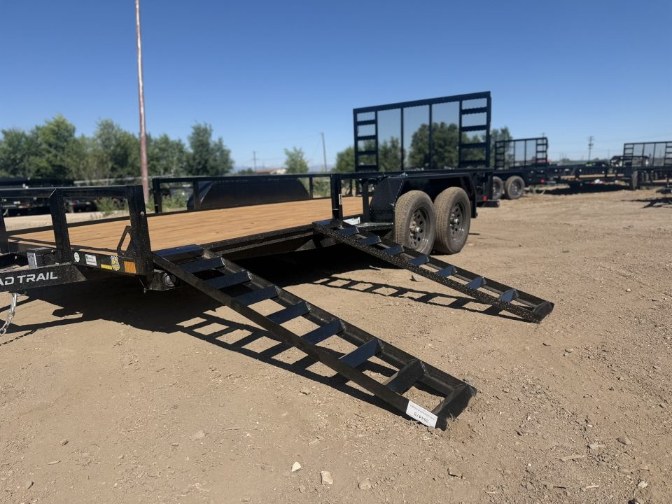 New 2026 Load Trail 7-16 Tandem Axle Ramp Gate Utility W/ ATV Ramps 7K GVWR