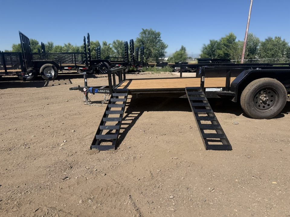 New 2026 Load Trail 7-16 Tandem Axle Ramp Gate Utility W/ ATV Ramps 7K GVWR