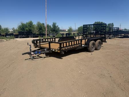 New 2026 Load Trail 7-16 Tandem Axle Ramp Gate Utility W/ ATV Ramps 7K GVWR