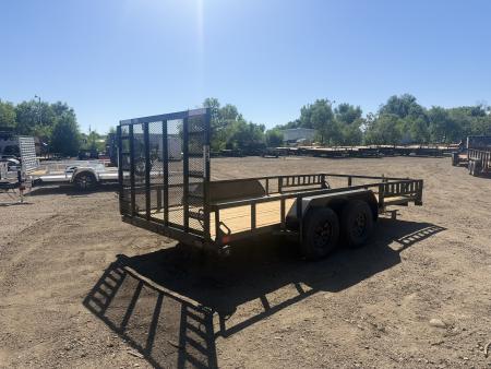 New 2026 Load Trail 7-16 Tandem Axle Ramp Gate Utility W/ ATV Ramps 7K GVWR