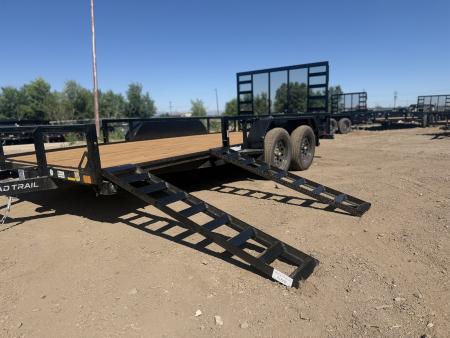 New 2026 Load Trail 7-16 Tandem Axle Ramp Gate Utility W/ ATV Ramps 7K GVWR