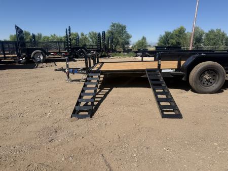 New 2026 Load Trail 7-16 Tandem Axle Ramp Gate Utility W/ ATV Ramps 7K GVWR