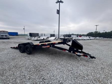 New 2026 H&H 82x20 Electric Tilt Speed Loader Car Hauler Trailer, 7k