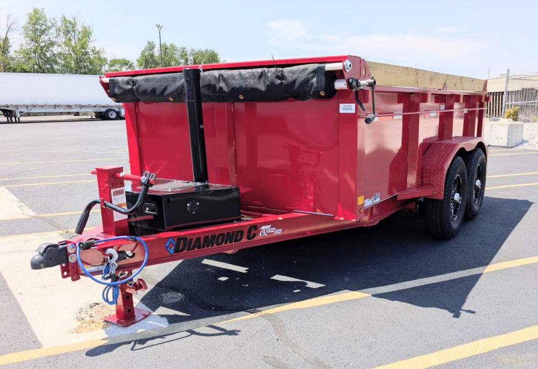 New Diamond C MDT-206-6.5'x 12' 9890lb (GVWR) Half Ton Towable Dump Trailer