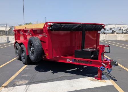 New Diamond C MDT-206-6.5'x 12' 9890lb (GVWR) Half Ton Towable Dump Trailer