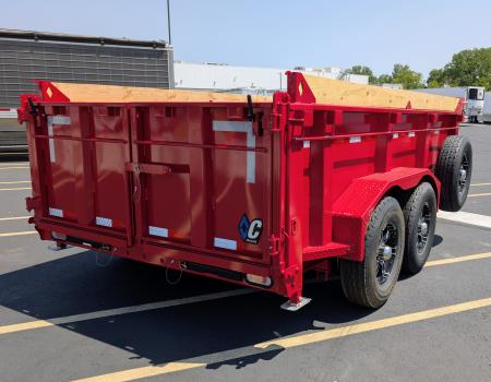 New Diamond C MDT-206-6.5'x 12' 9890lb (GVWR) Half Ton Towable Dump Trailer