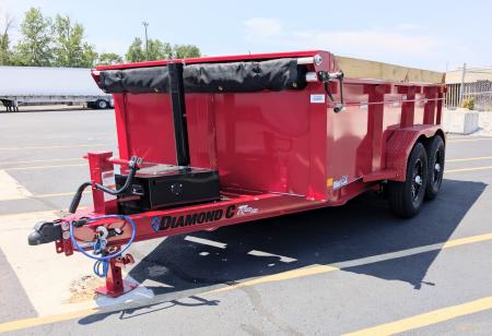 New Diamond C MDT-206-6.5'x 12' 9890lb (GVWR) Half Ton Towable Dump Trailer