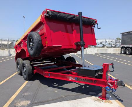 New Diamond C MDT-206-6.5'x 12' 9890lb (GVWR) Half Ton Towable Dump Trailer