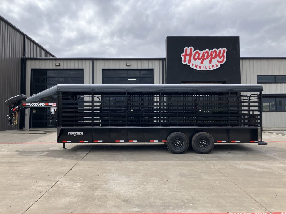 New 2027 Good Guys 6'8"x24' GN Steel Top Livestock Trailer - Stockman