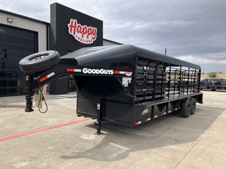 New 2027 Good Guys 6'8"x24' GN Steel Top Livestock Trailer - Stockman