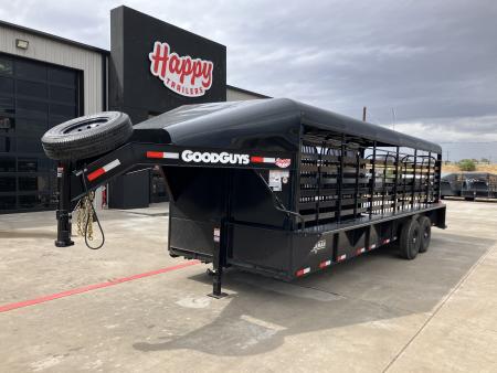New 2027 Good Guys 6'8 x24' GN Steel Top Livestock Trailer - Stockman