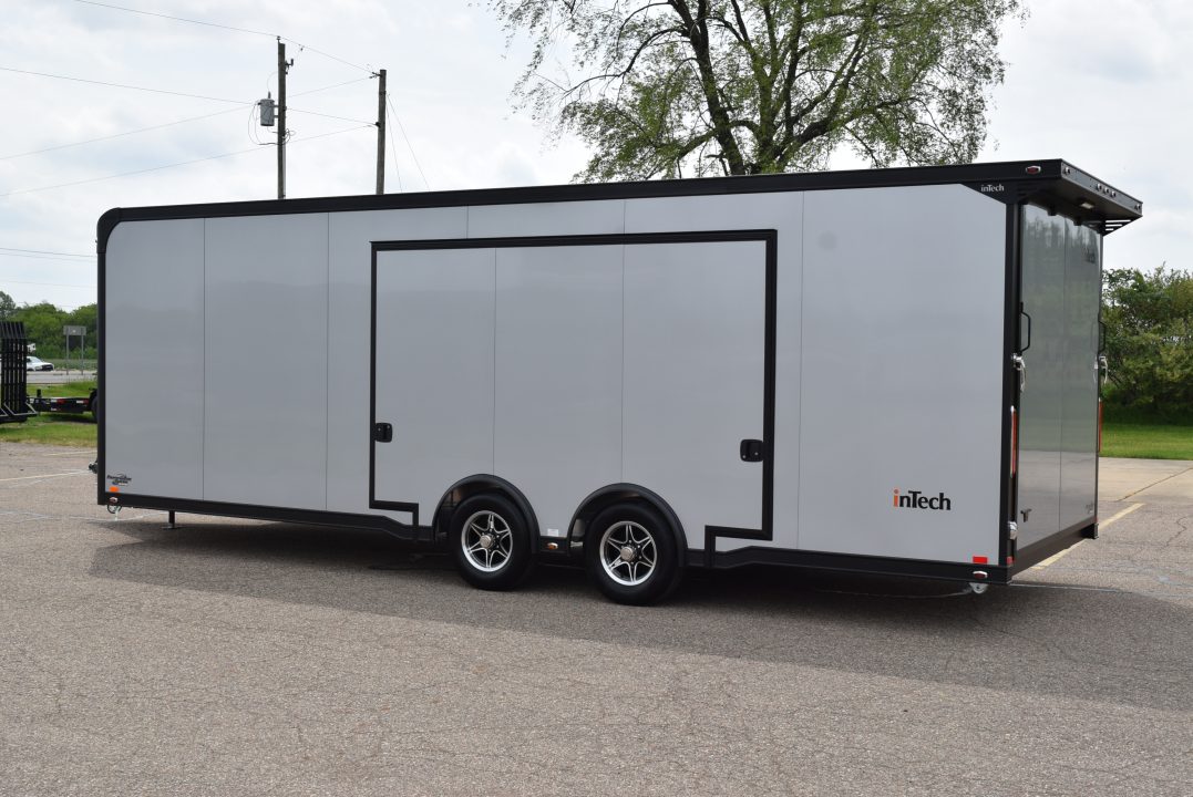New INTECH 8.5x24 LITE SERIES ALL ALUMINUM RACE HAULER
