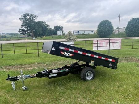 New 2026 H&H 54x8 Homeowner Dump Trailer, 3K Single Ram