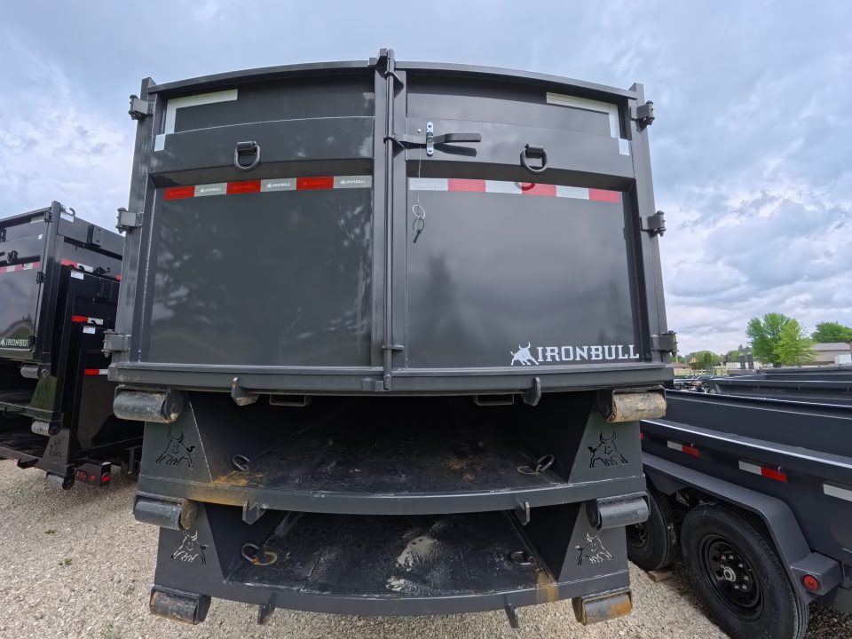 New 2026 Iron Bull 83 x 16 DBG Roll-Off Gooseneck Dump Trailer, 14K GVWR ,Compatible with up to 3 Roll- Off Bins