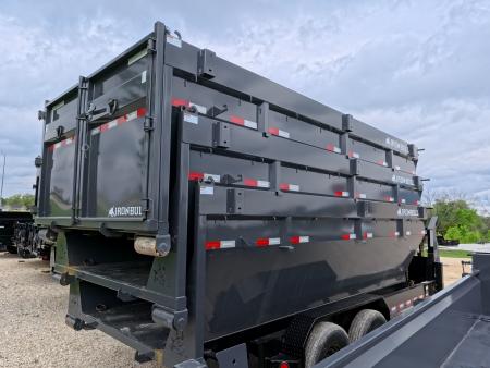 New 2026 Iron Bull 83 x 16 DBG Roll-Off Gooseneck Dump Trailer, 14K GVWR ,Compatible with up to 3 Roll- Off Bins