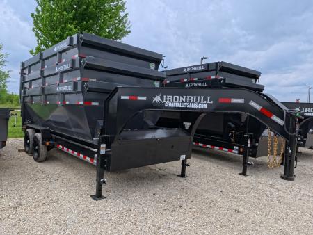 New 2026 Iron Bull 83 x 16 DBG Roll-Off Gooseneck Dump Trailer, 14K GVWR ,Compatible with up to 3 Roll- Off Bins