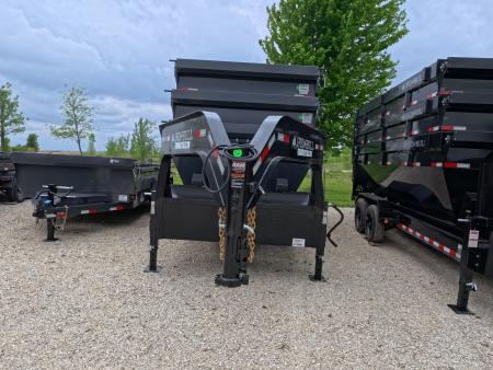 New 2026 Iron Bull 83 x 16 DBG Roll-Off Gooseneck Dump Trailer, 14K GVWR ,Compatible with up to 3 Roll- Off Bins
