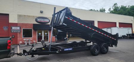 New 7 x 16 Sure Trac Low-Pro Telescopic Dump Trailer 14k