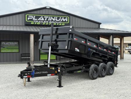 New 2026 Load Trail DL 83X16X3 HIGH SIDE TELESCOPIC W/7 GAUGE FLOOR AND 14 PLY TIRES 21K GVWR Dump Trailer