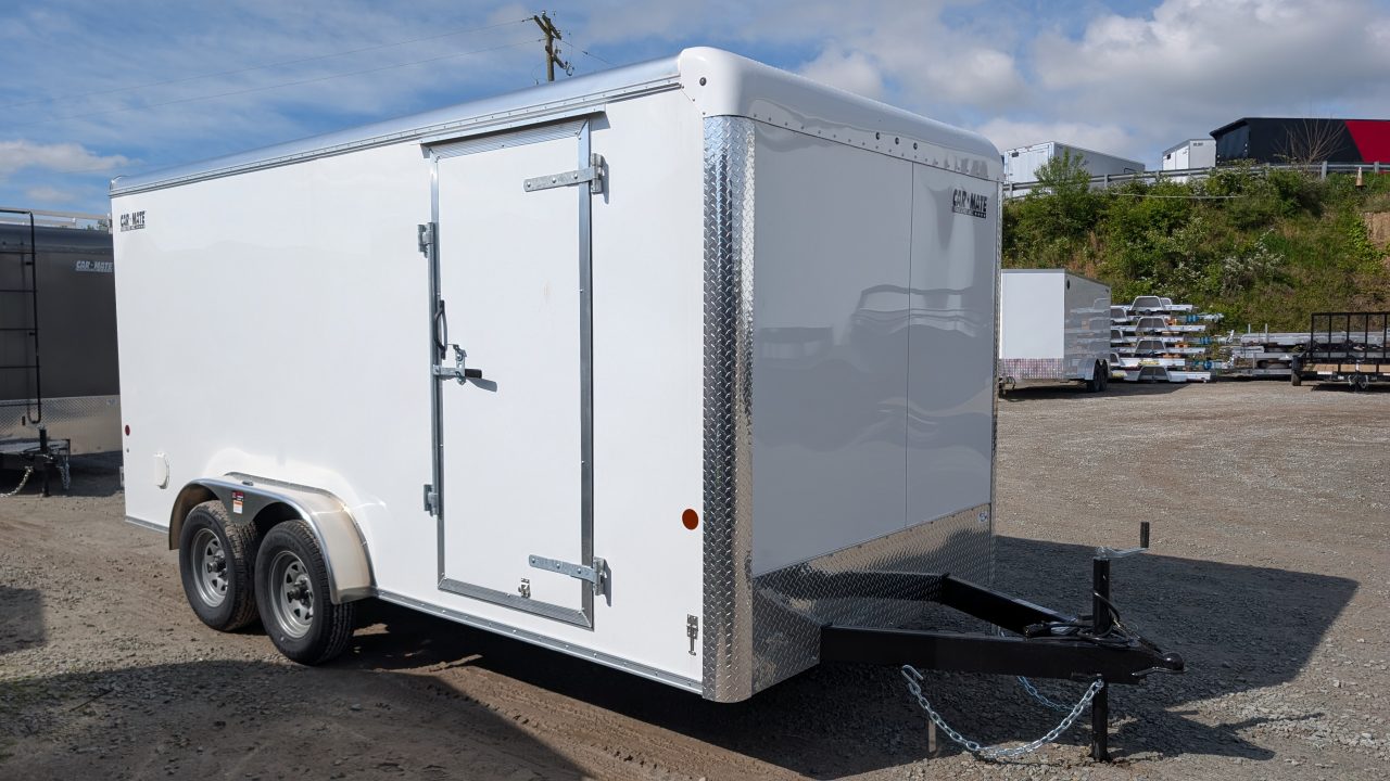 New 2026 Car Mate 7x16 HD Custom Cargo Trailer w/ Barn Doors