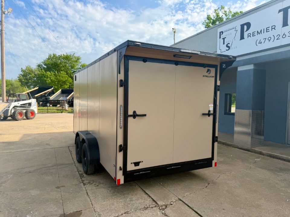 New 2026 Stallion Manufacturing LLC 7' X 16' Tandem Ramp Cargo / Enclosed Trailer