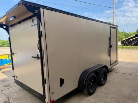 New 2026 Stallion Manufacturing LLC 7' X 16' Tandem Ramp Cargo / Enclosed Trailer