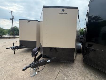 New 2026 Stallion Manufacturing LLC 7' X 16' Tandem Ramp Cargo / Enclosed Trailer